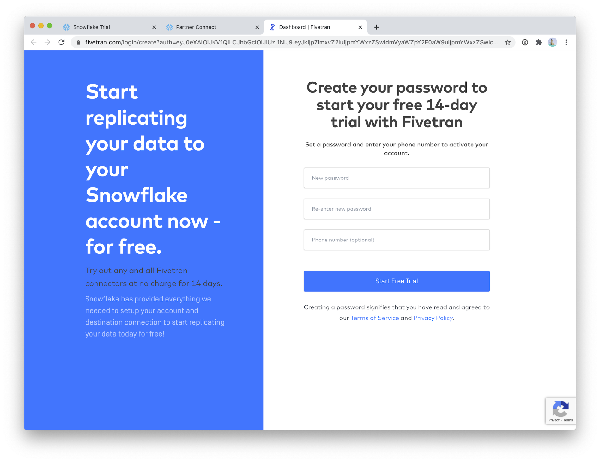 Fivetran - Password